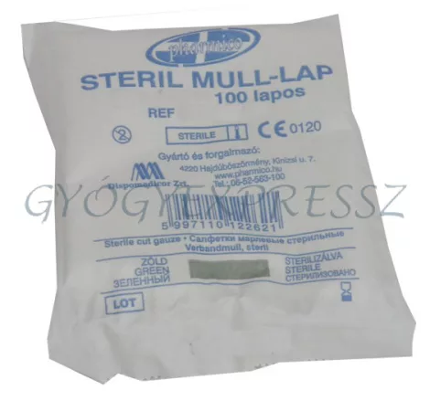 STERIL MULL LAP 10 x 10 cm VÁGOTT 100 db (MG 12035) STERIL MULL LAP 10 x 10 cm VÁGOTT 100 db (MG 12035)