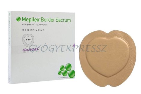 MEPILEX BORDER SACRUM kötszer keresztcsont-tájékra 16 x 20 cm  (MG 410212344)