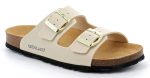 GRÜNLAND SARA CB0725 Női kétcsatos papucs bézs