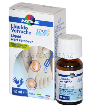 MASTER-AID FOOT CARE Szemölcsírtó folyadék 12 ml