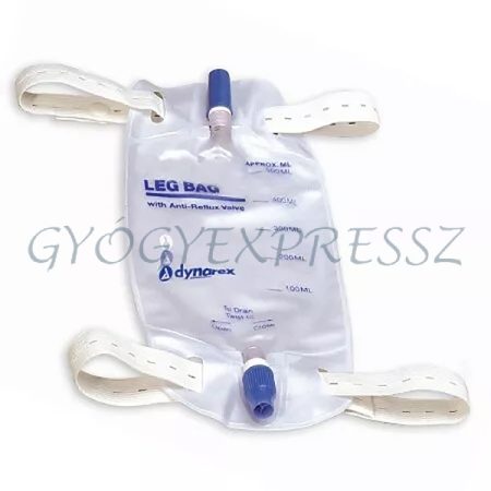 URINE BAG Vizeletgyűjtő zsák lábra rögzíthető cső nélküli 600 ml 