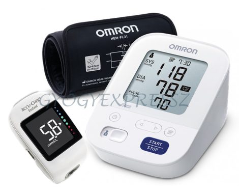 PROFI 2 Vérnyomás Vércukor Egészségcsomag (Omron M3 + Accu-Chek INSTANT)