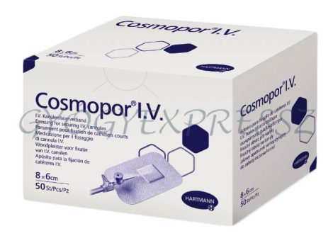 COSMOPOR I.V. Vénakanül-rögzítő tapasz 50 db 6 x 8 cm (MG 33283)