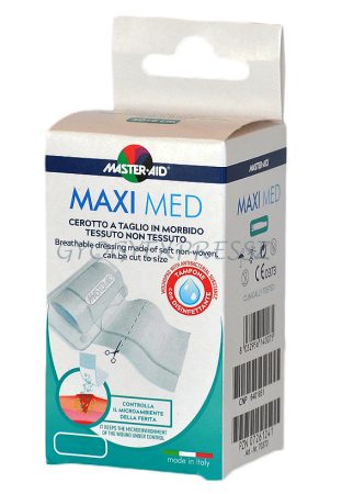 MASTER-AID MAXI MED Vágható fertőtlenítős sebtapasz 50 x 8 cm