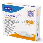   RESPOSORB SILICONE BORDER 12,5 x 12,5 cm szuperabszorbens hidrocelluláris kötszer szilikonréteggel 1 db (MG 33751)