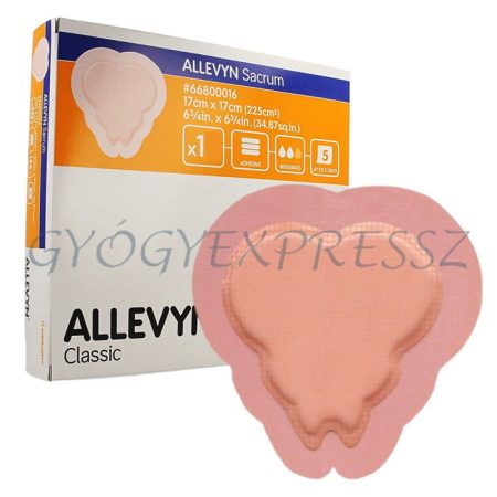 ALLEVYN SACRUM 17 x 17 cm Speciális habkötszer ragasztószegéllyel 1 db 