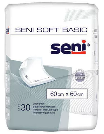 SENI SOFT BASIC 60 x 60 cm Betegalátét 30 db