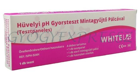 WHITELAB HÜVELYI PH Gyorsteszt panel hüvelyváladékból 1 db