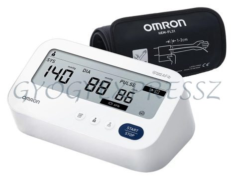 OMRON M3 COMFORT AFIB felkaros vérnyomásmérő okos mandzsettával OMRON M3 COMFORT AFIB felkaros vérnyomásmérő okos mandzsettával